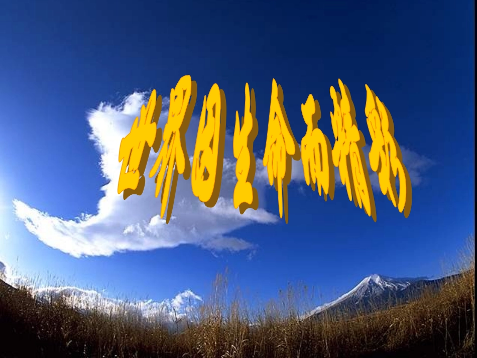 世界因生命而精彩 (2)_第1页