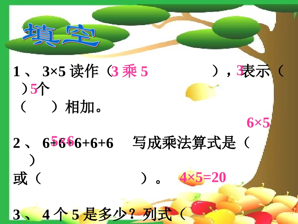 人教版二年级数学上册7的乘法口诀课件_第1页