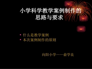 小学科学教学案例