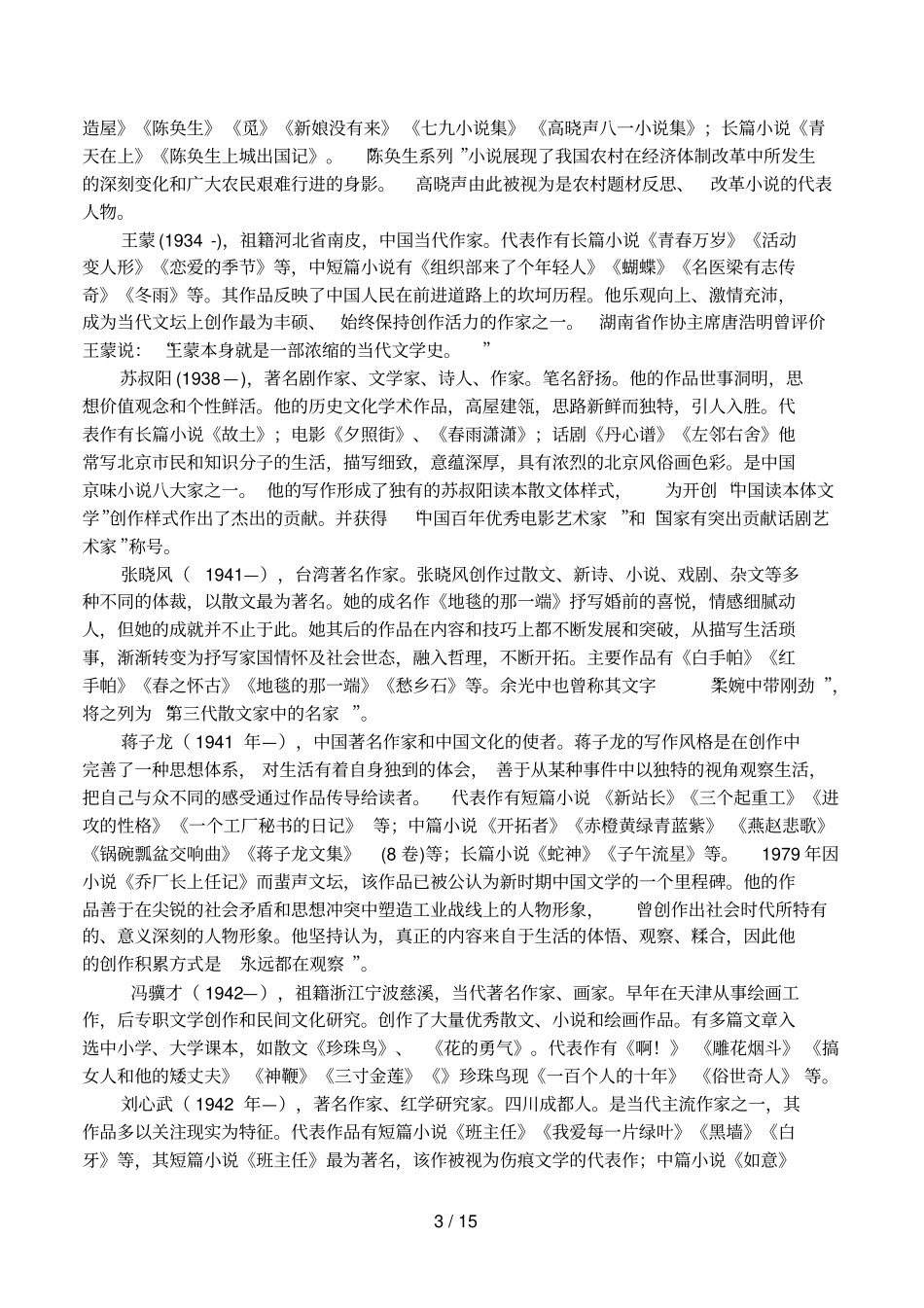 作家王蒙简介_第3页