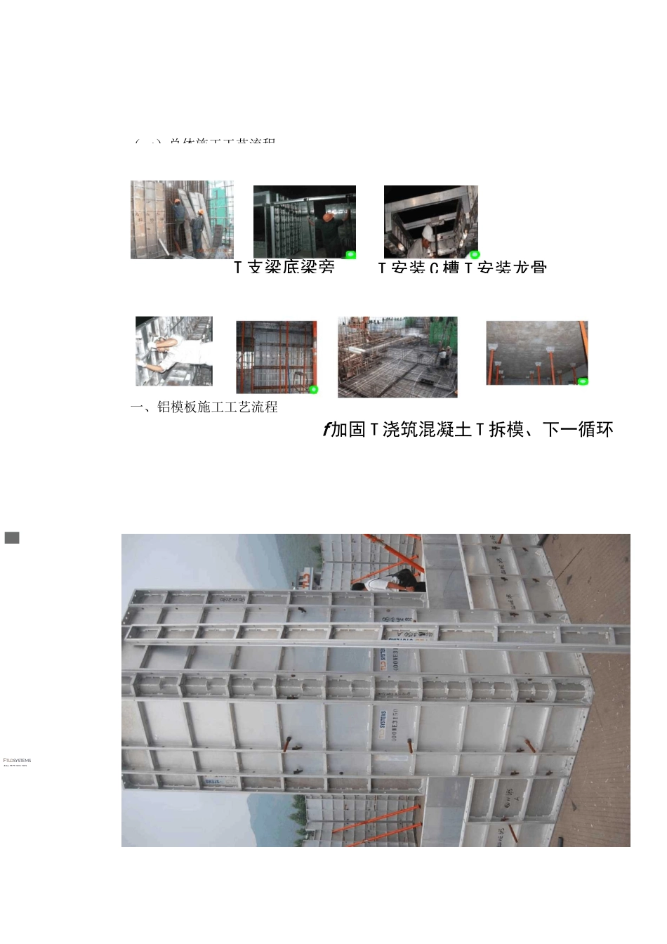 铝模板施工工艺流程_第1页