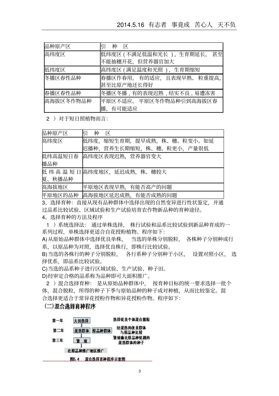 作物育种学总论考试资料仅做参考资料_第3页