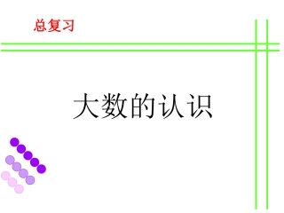人教版四年级数学上册《大数的认识总复习》PPT课件