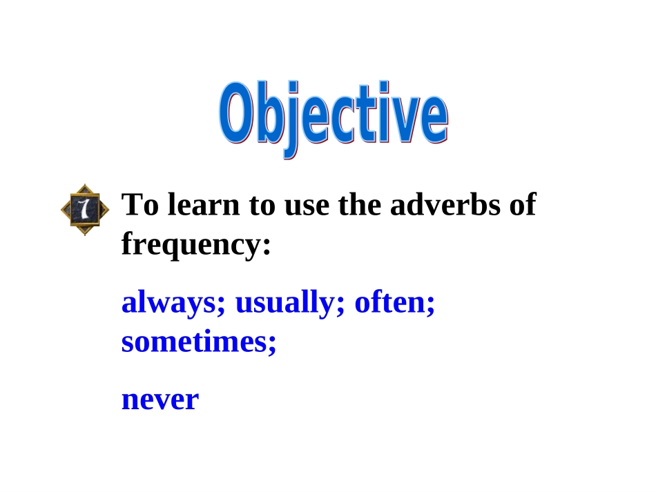 冀教七年级下册+Unit3+School+Life+Adverbs+of+frequency（共25张PPT）_第2页