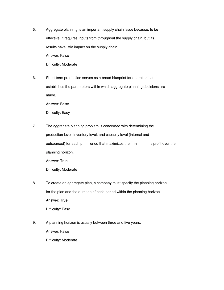 供应链管理第三版Unit8习题与答案_第2页