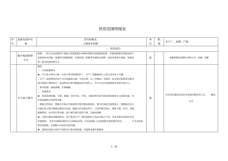 供货范围明细表