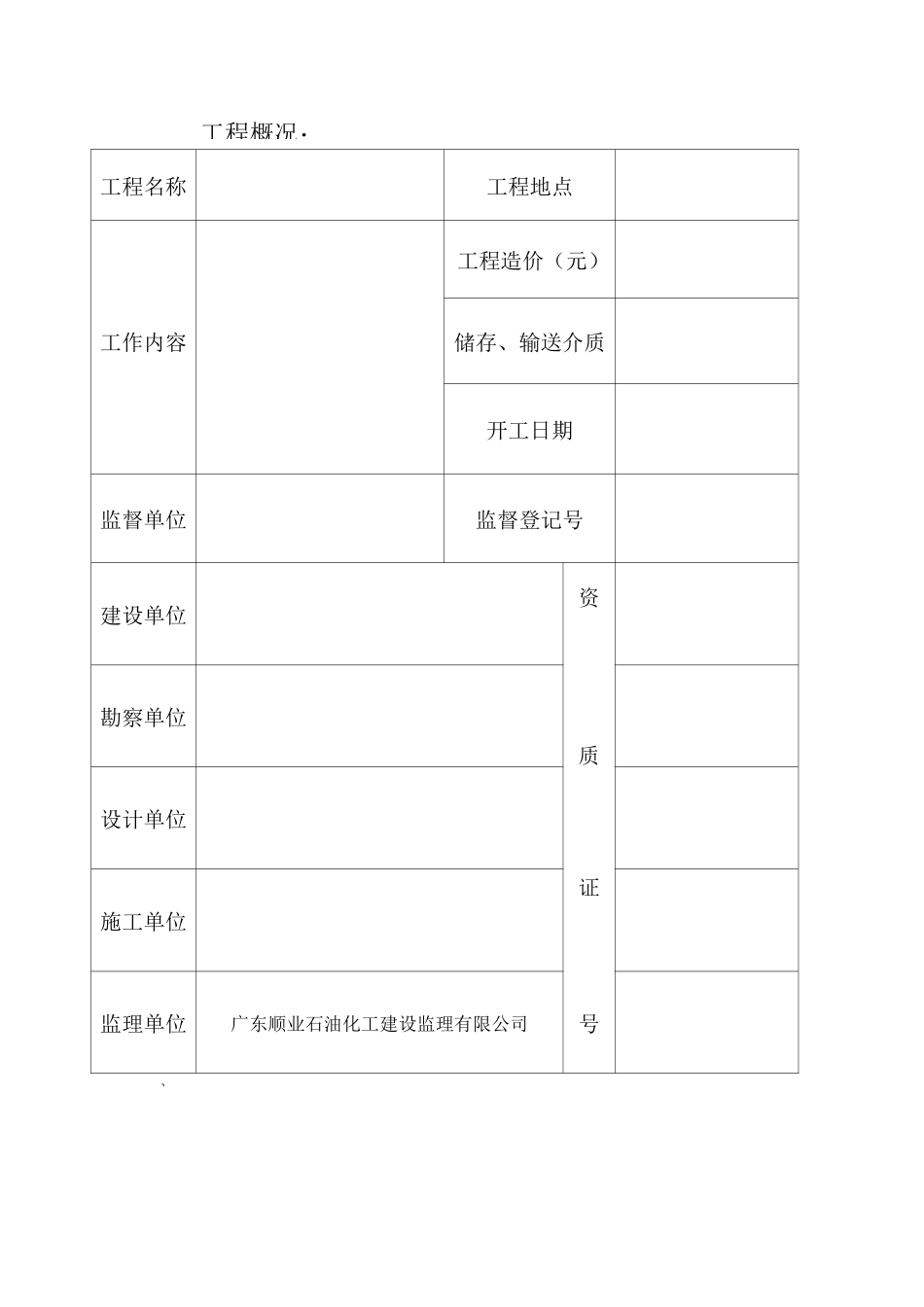 工程预验收报告(模板)_第2页