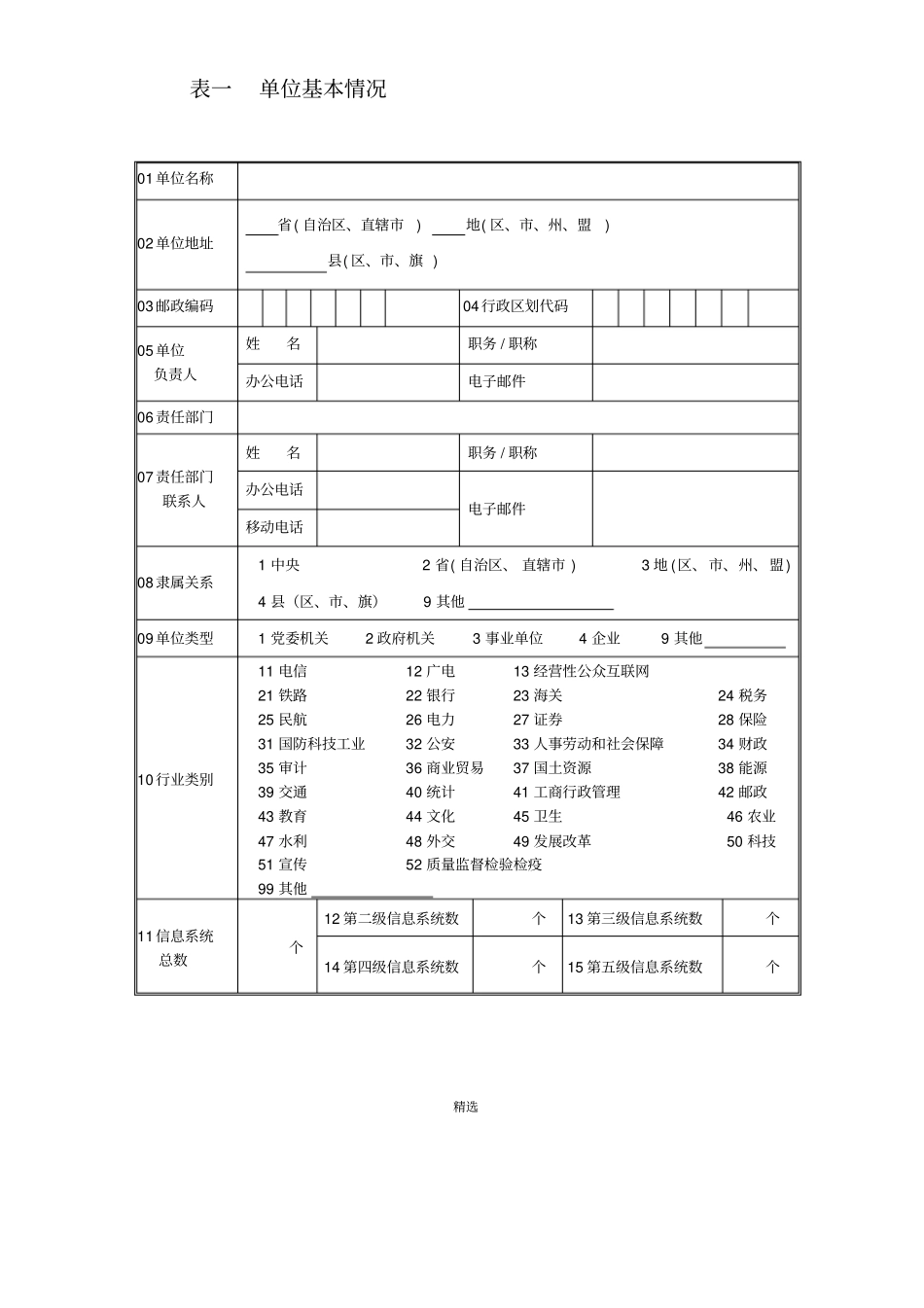 信息系统安全等级保护备案表模板_第3页