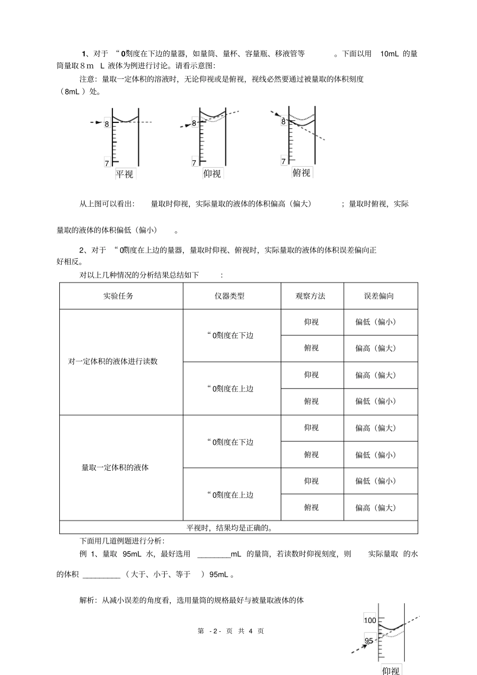 俯视读数与仰视读数误差分析_第2页