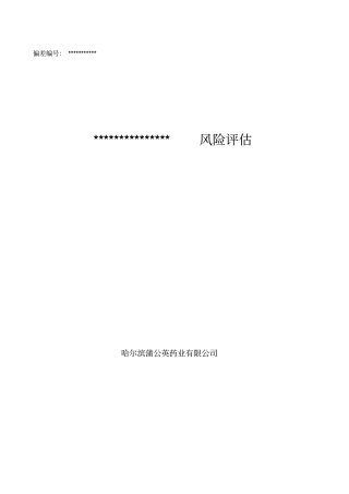 偏差风险模板