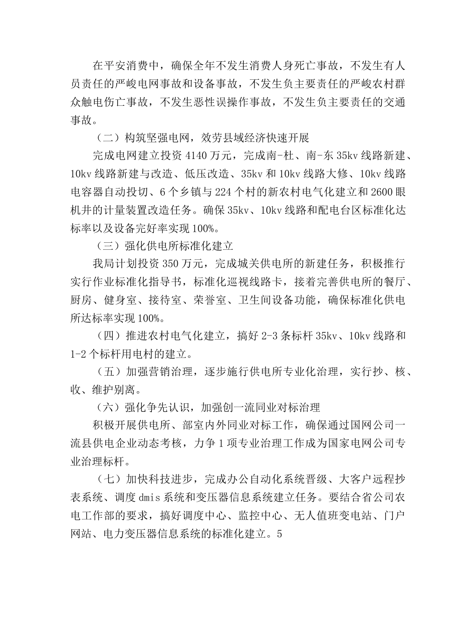 电力局工作参考计划范文 _第2页