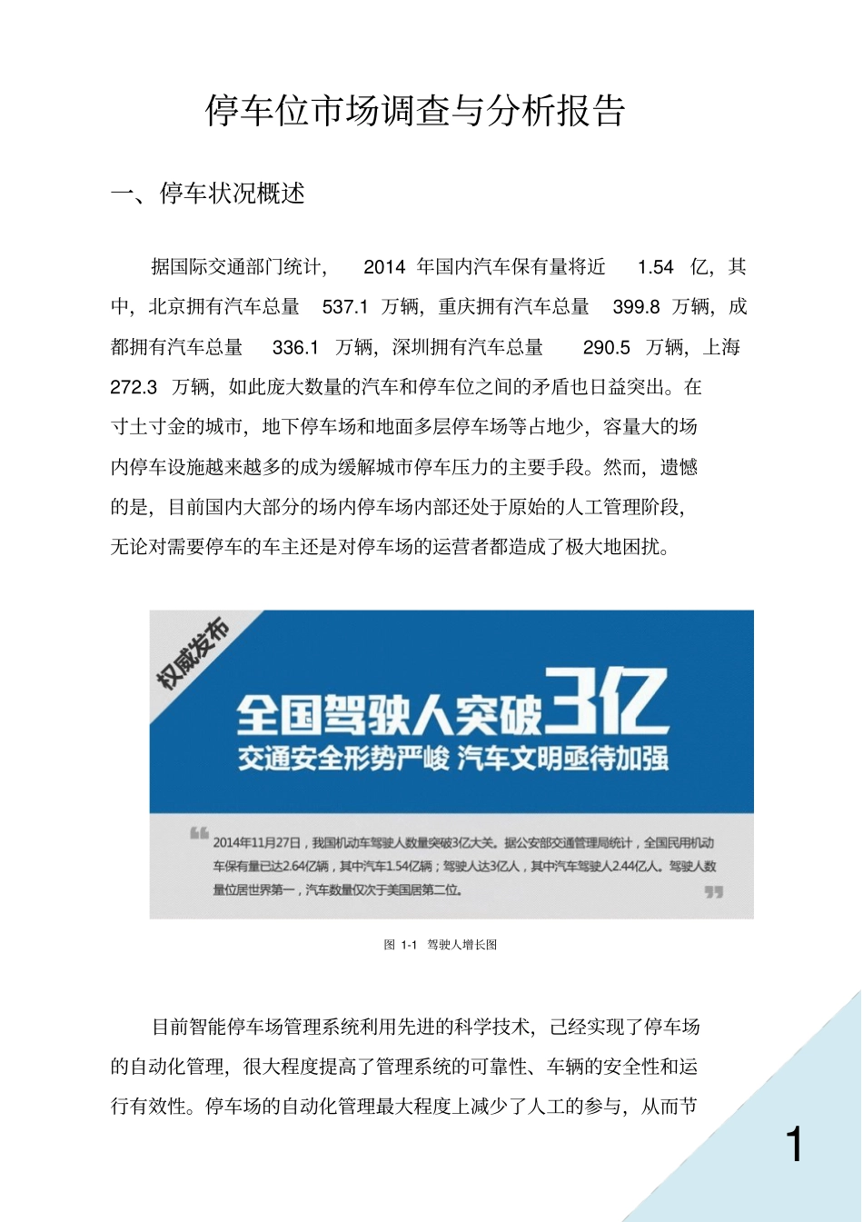 停车位场调研报告资料_第2页