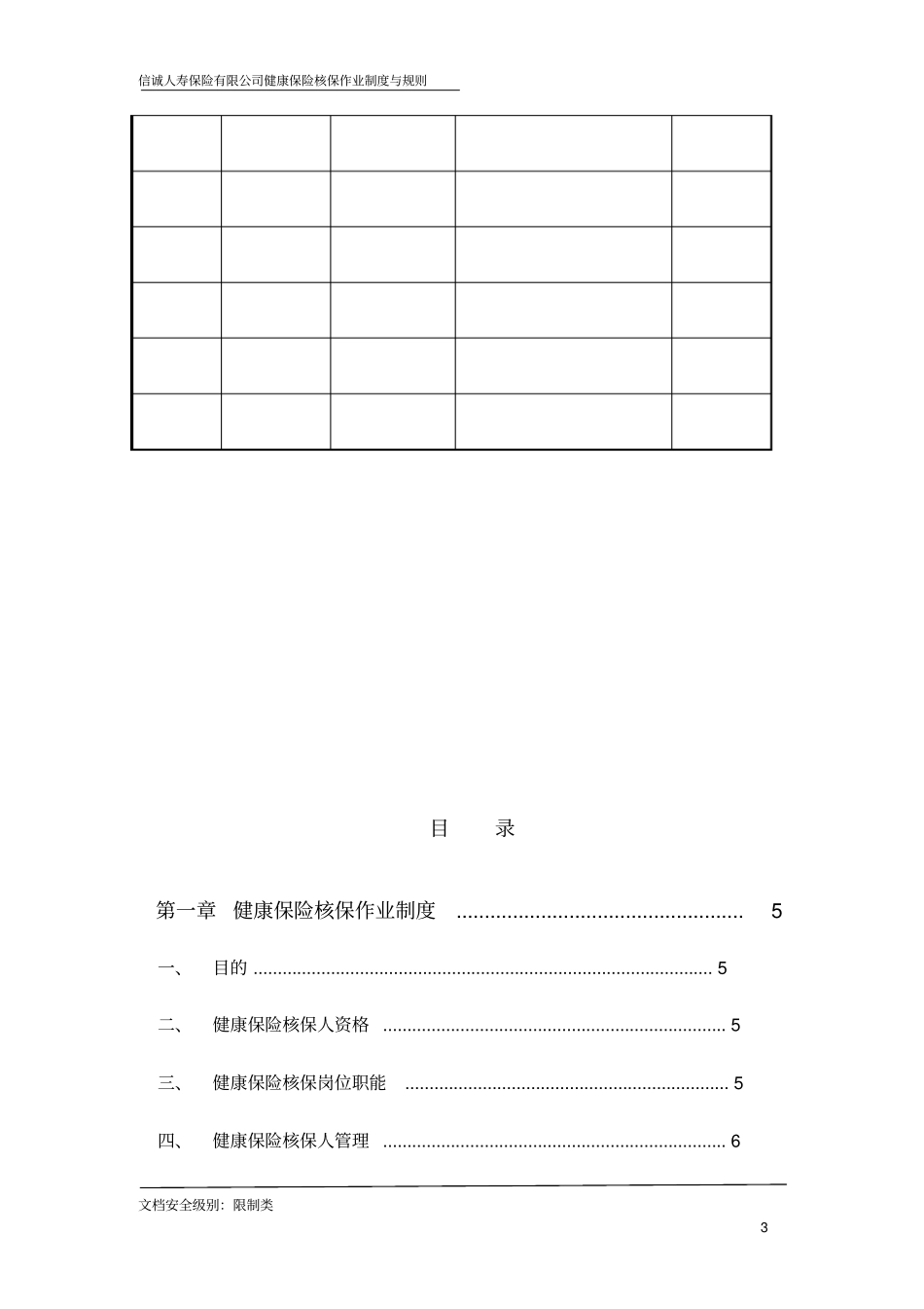 健康保险核保作业制度与规则v11_第3页