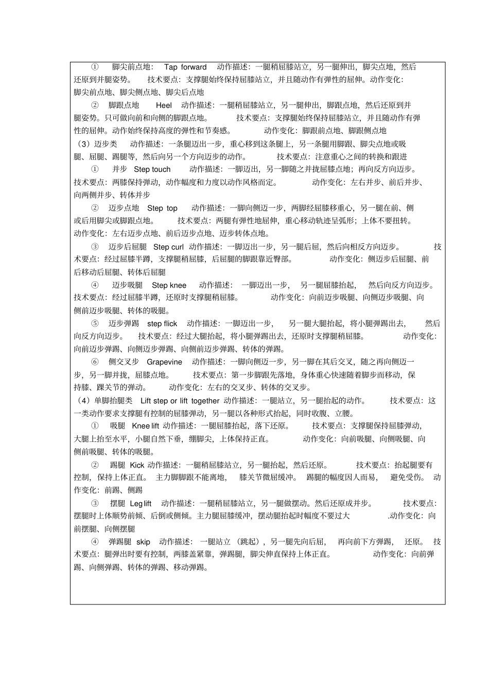 健美操基本步伐_第2页