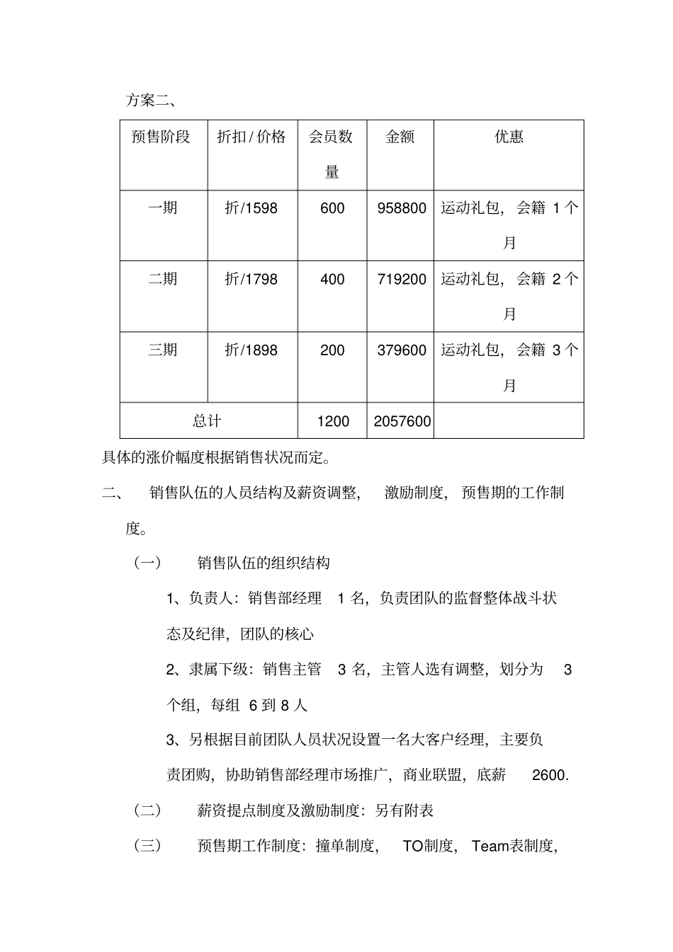 健身会所预售方案_第2页