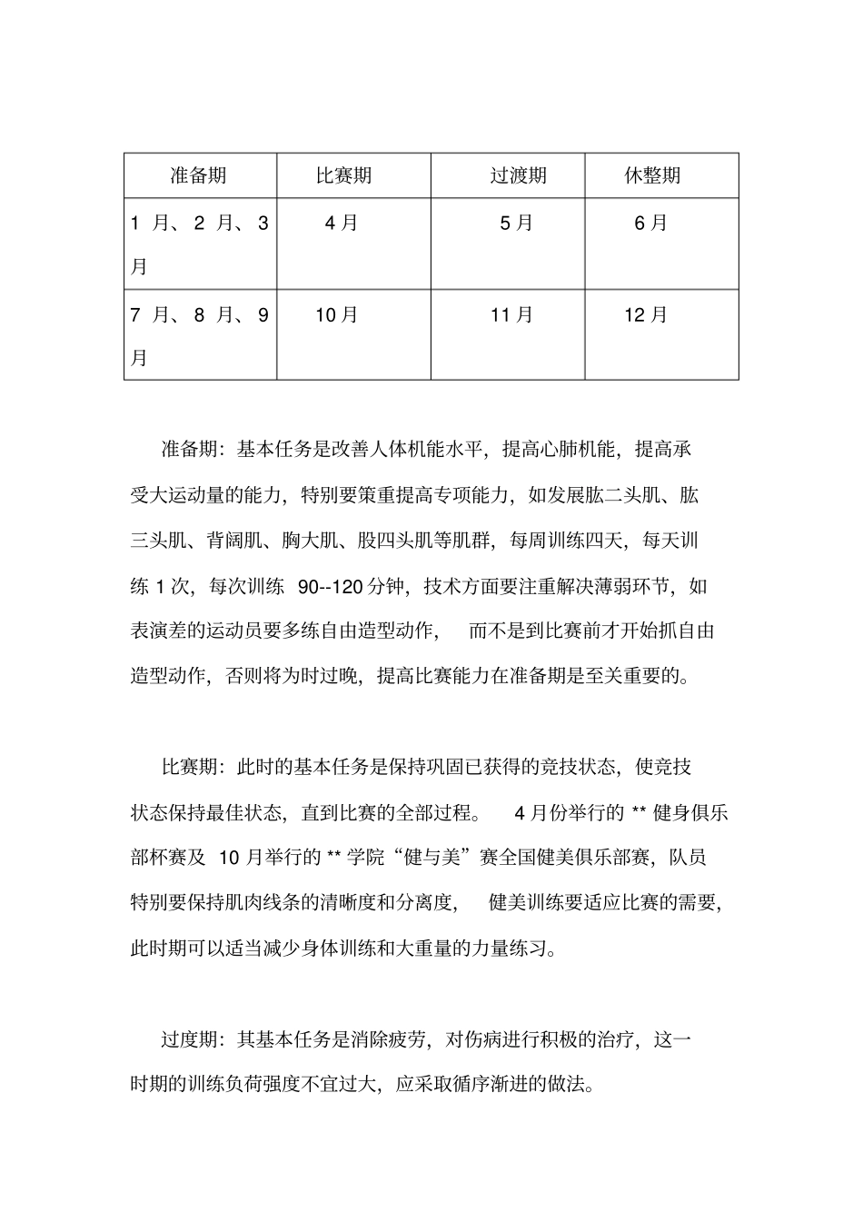 健身健美队年训练计划_第2页