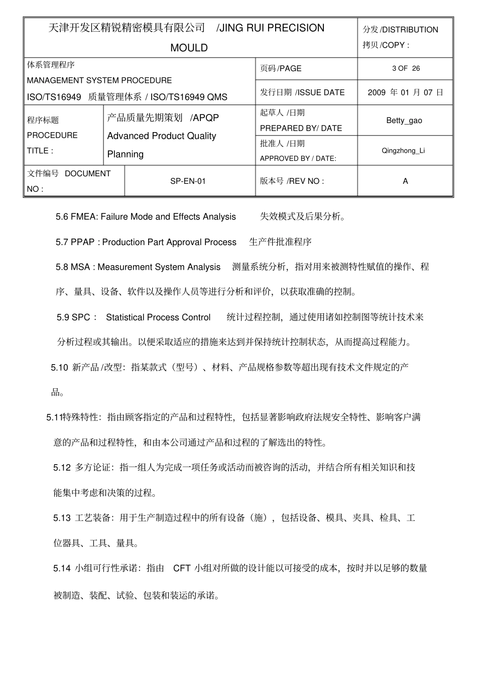 先期产品质量策划程序APQP_第3页