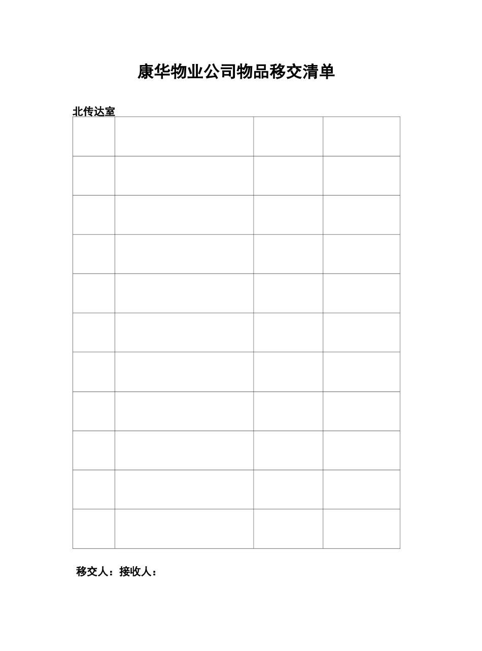 物品移交清单_第2页