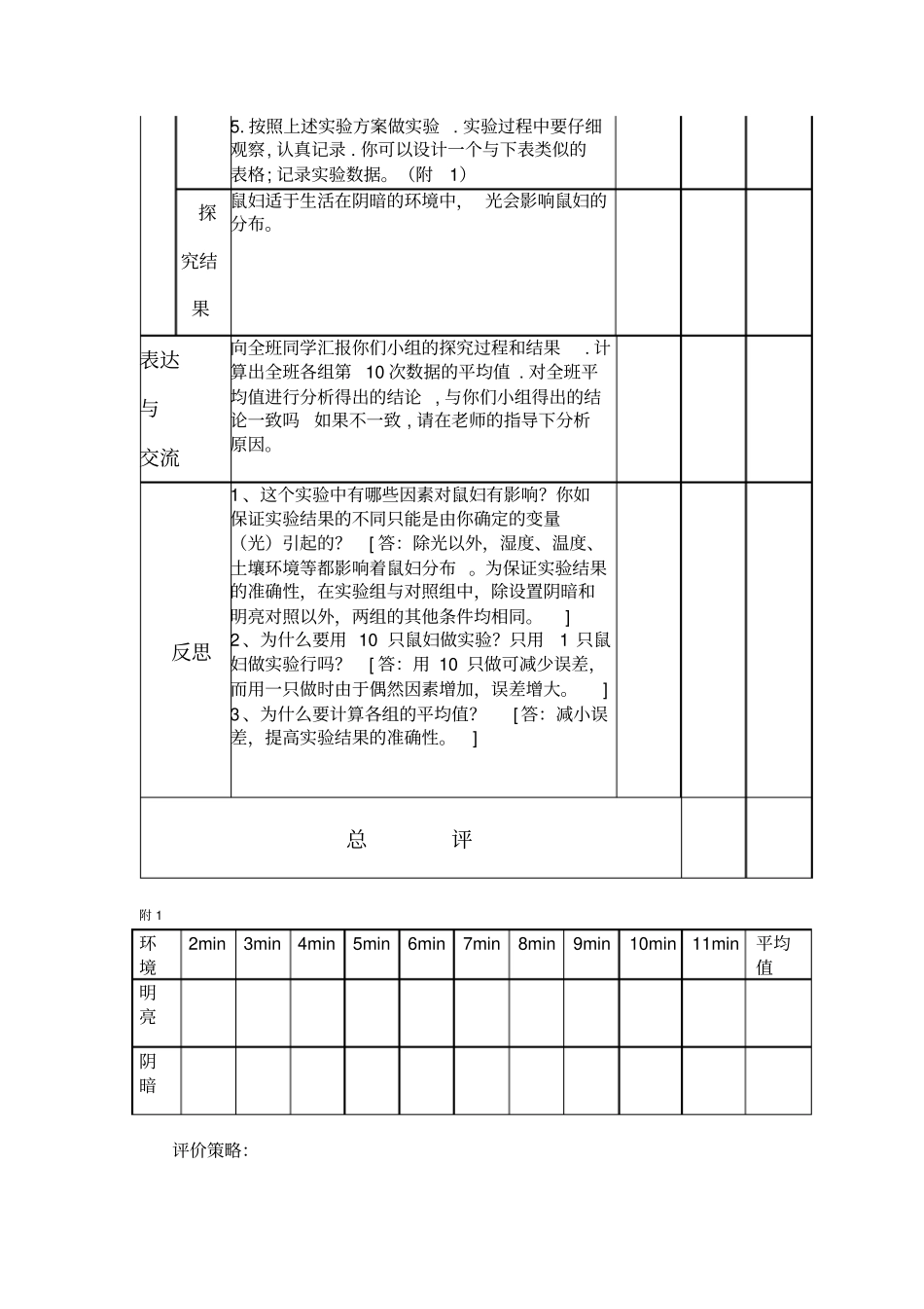 光对鼠妇生活的影响试验报告单_第2页