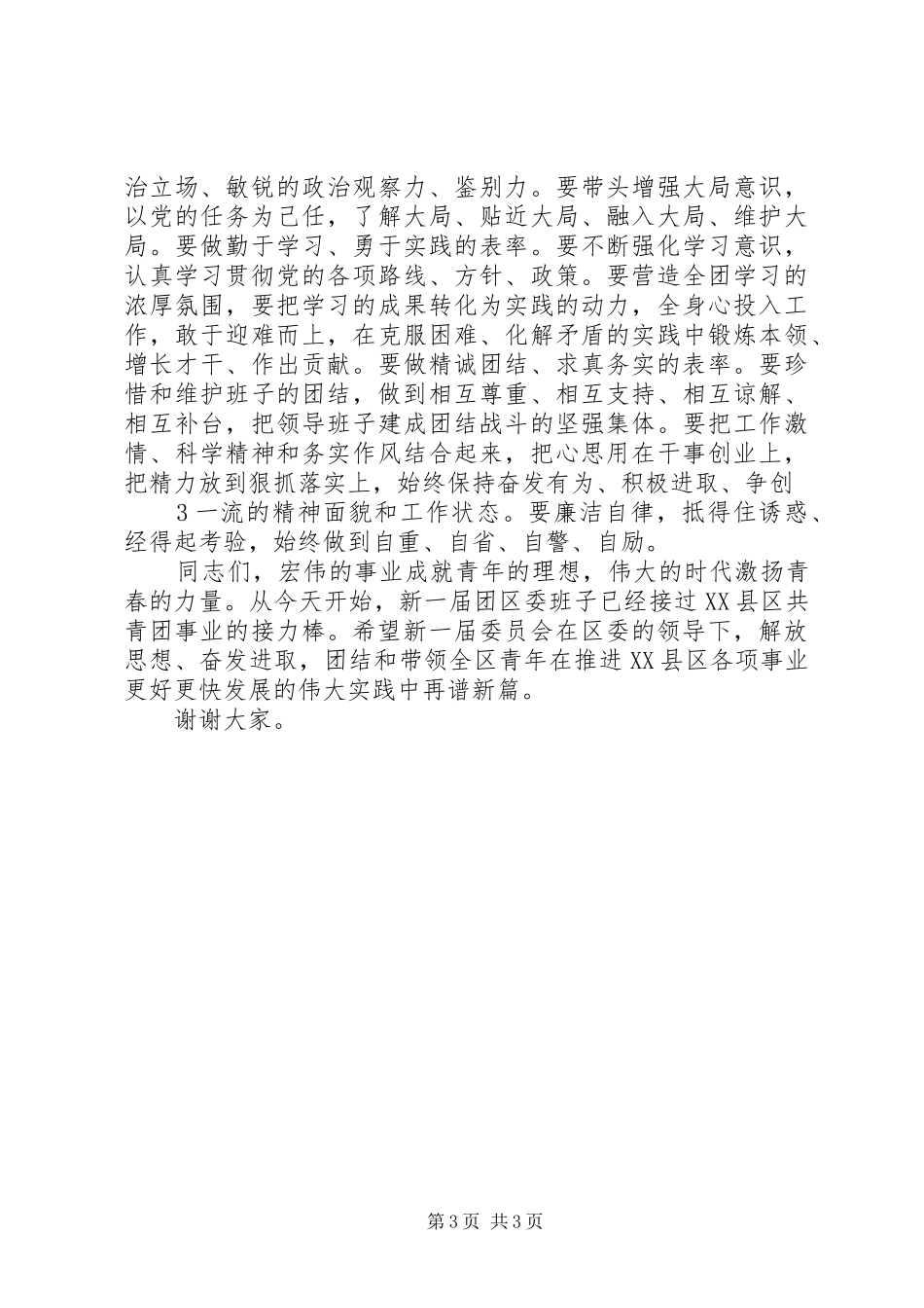 在团区委一次全会上的讲话20XX年0709_第3页