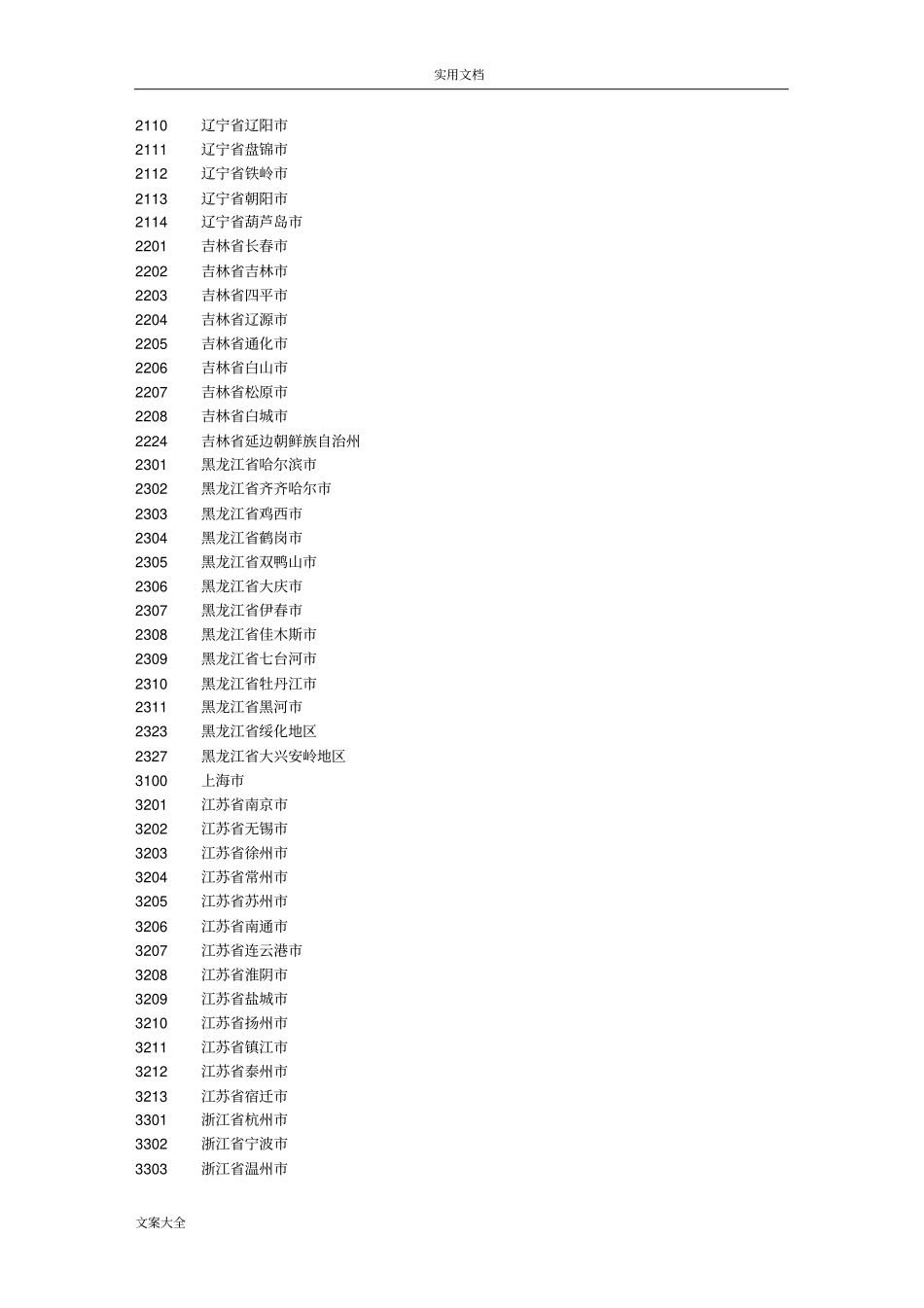 全国地区编码地区名称编码_第2页