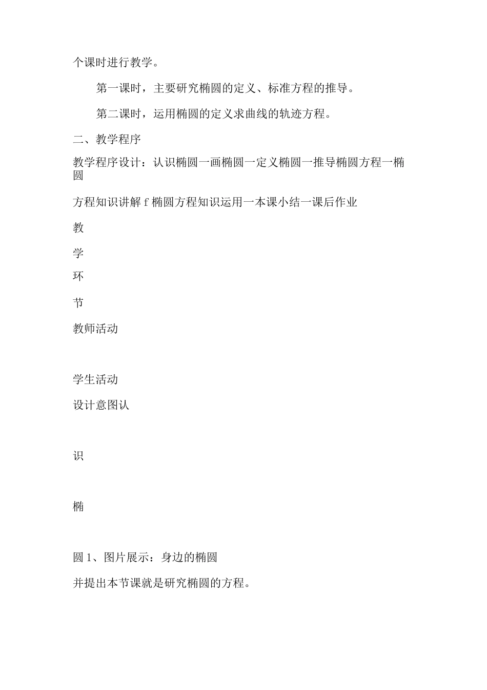 椭圆及其标准方程说课稿-公开课_第3页