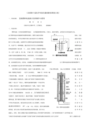 全国第十届化学试验仪器创新成果展示表全国第十届化学实