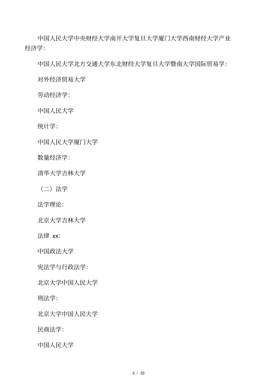 全国重点大学强势学科超详细_第2页