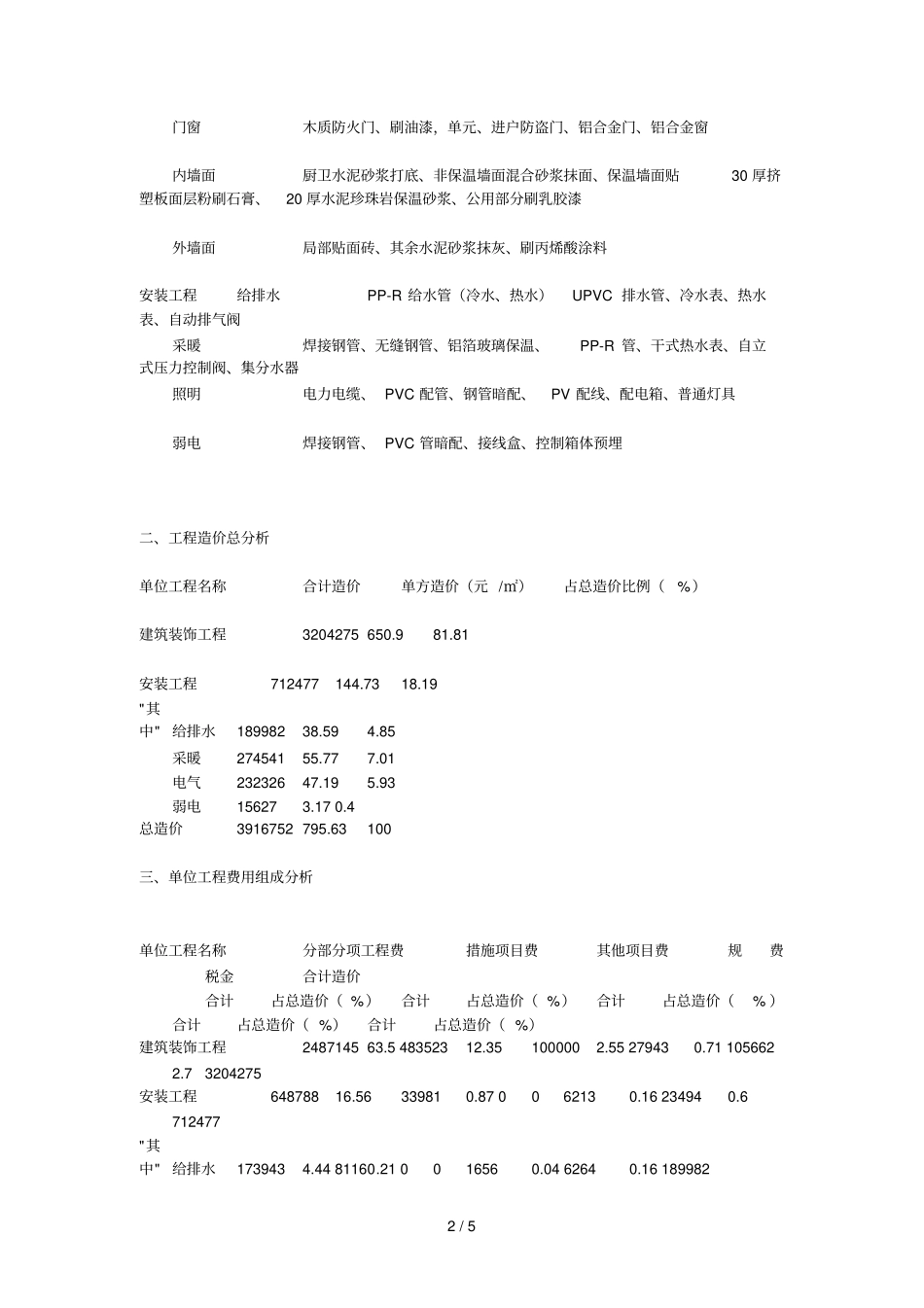 全现浇砖混结构住宅楼造价研究分析_第2页