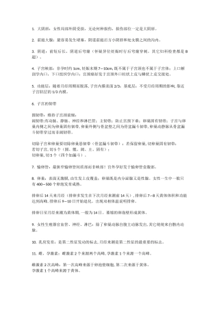 女性生殖系统重点知识汇总,冲刺应考必看!