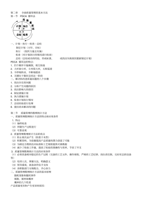 全面质量管理的基本方法