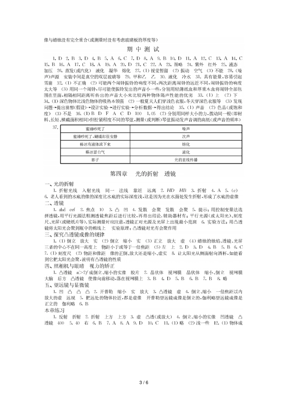 八年级初二上物理补充习题标准答案_第3页
