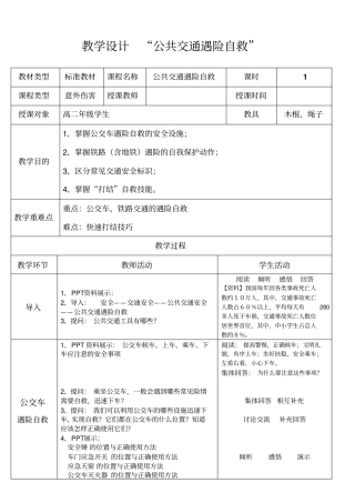 公共交通遇险自救