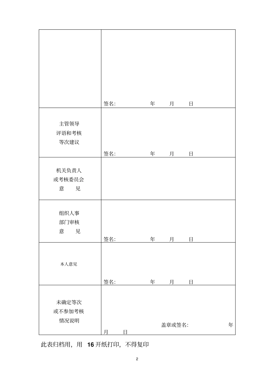 公务考核表3_第2页