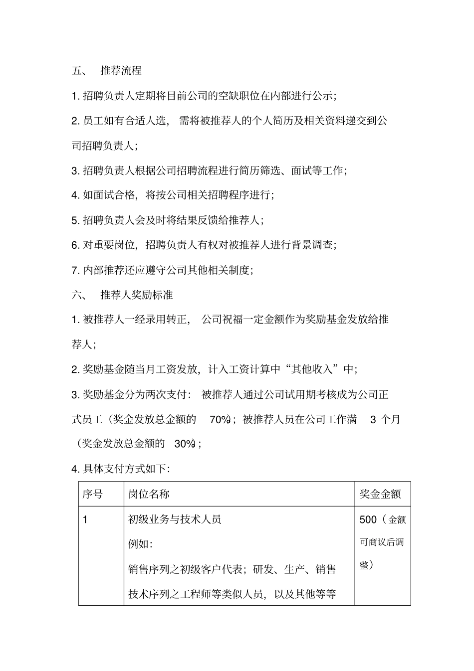 公司内部招聘实施方案_第2页