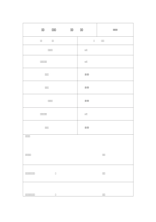 质量监督记录(模版)