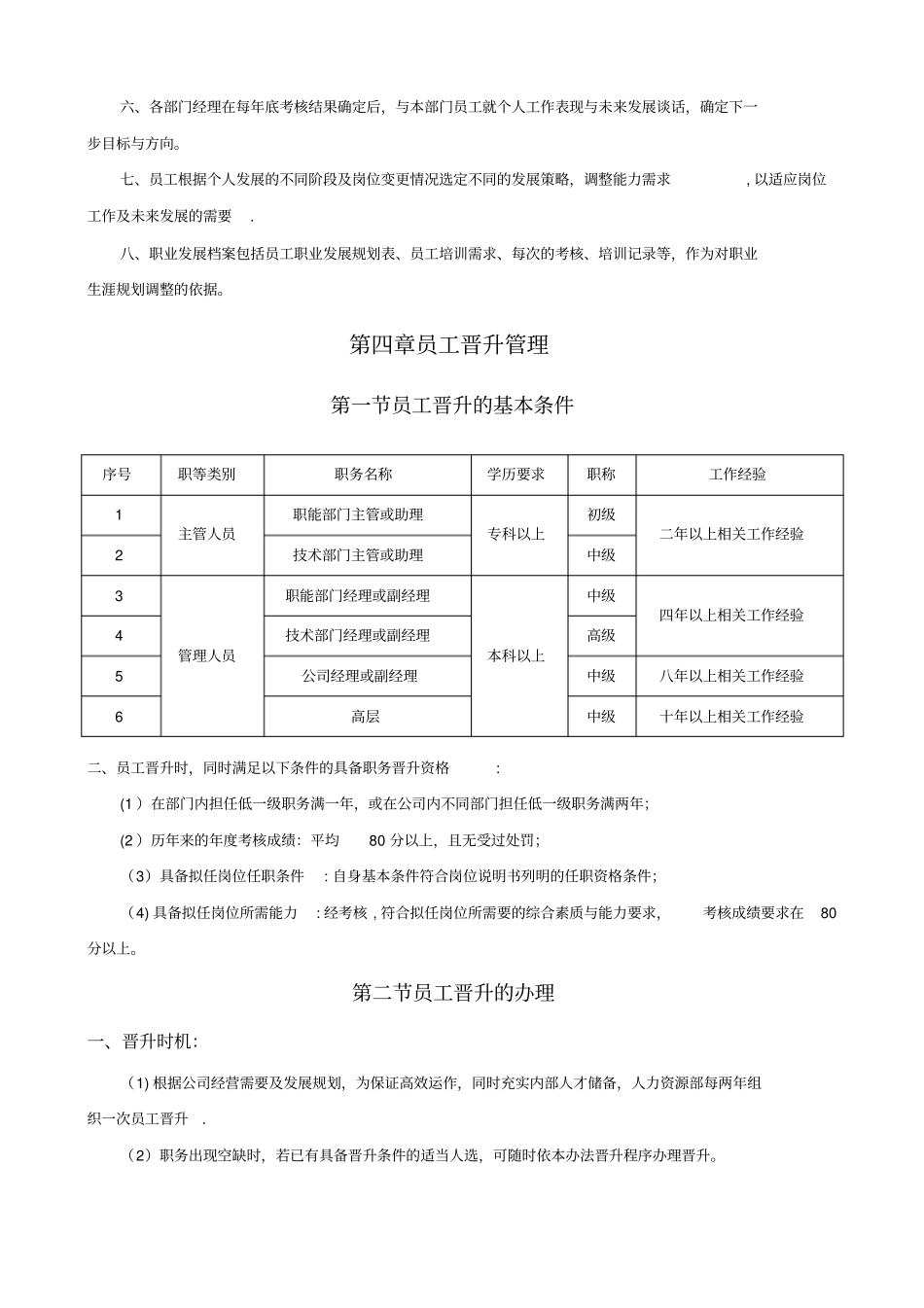 公司员工晋升管理制度及工具_第3页