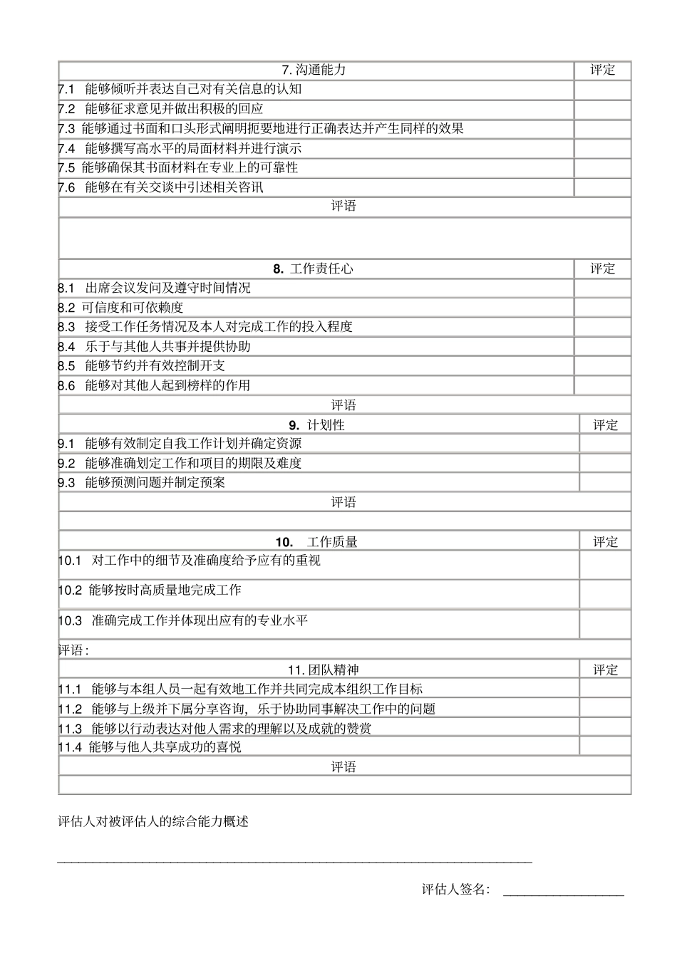 公司员工综合能力考核表_第3页