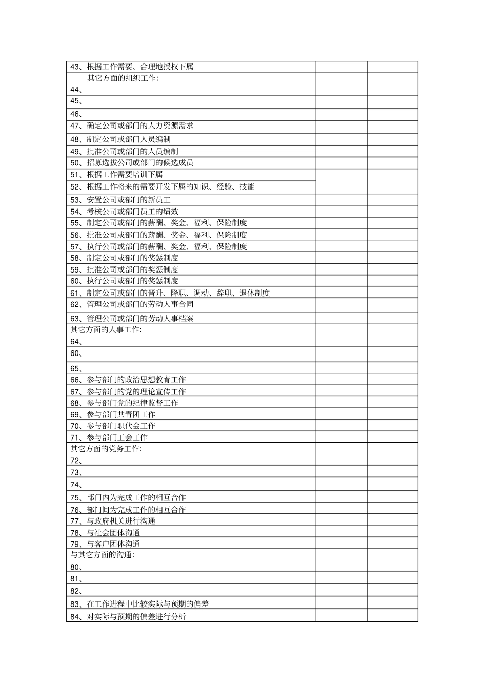 公司员工职务调查表_第3页