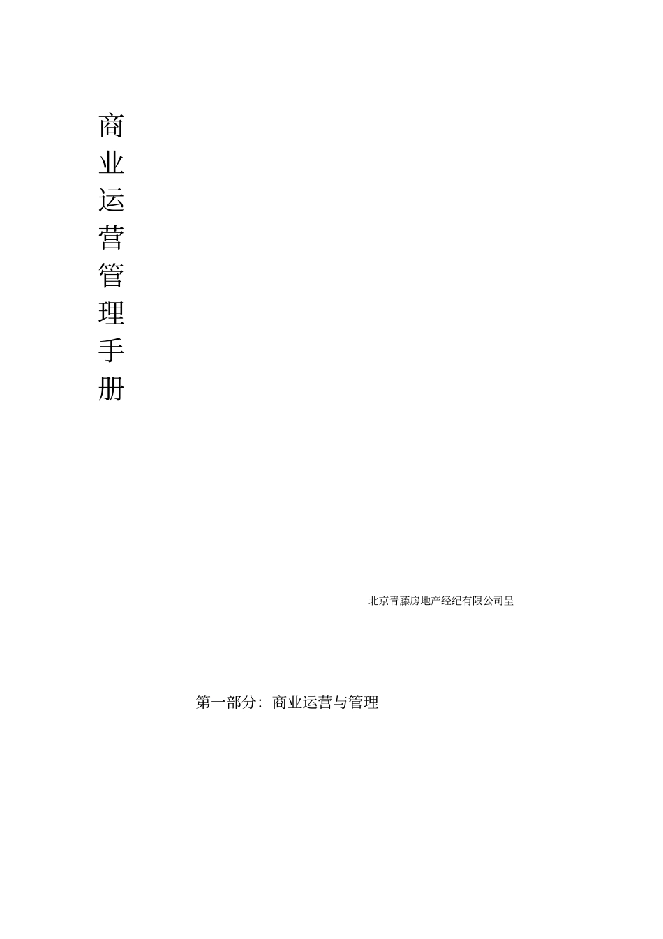 公司商业运营管理手册_第1页