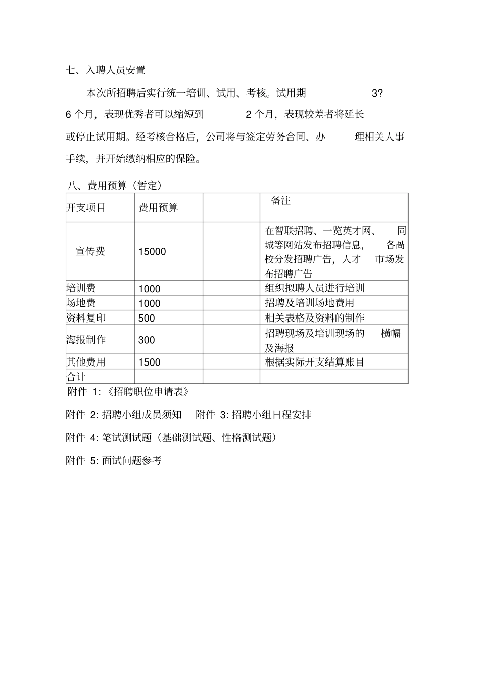公司招聘方案模板_第3页