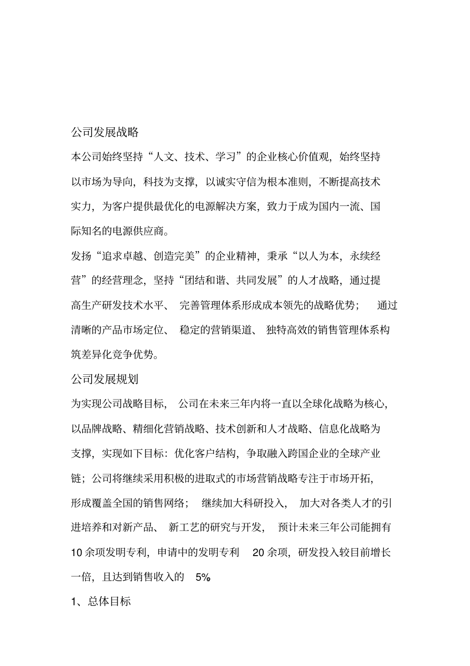 公司未来战略规划及发展目标_第2页