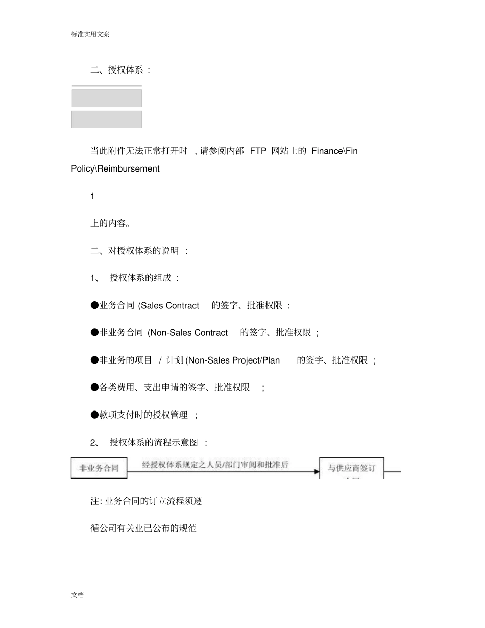 公司管理系统授权体系及财务规范_第2页