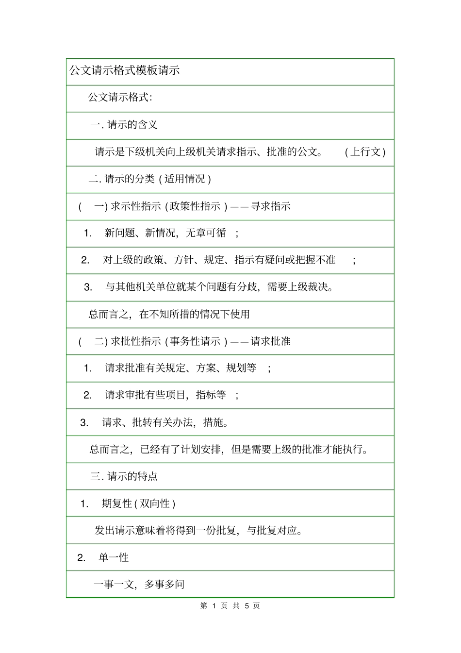 公文请示格式模板请示_第1页
