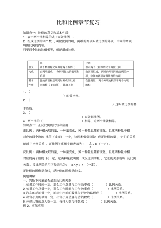 六年级下册数学专项练习-四比和比例北师大版