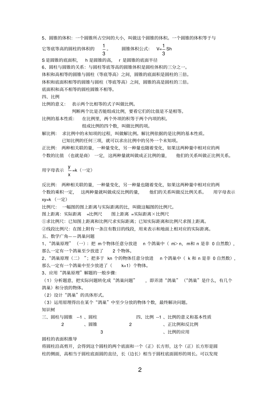 六年级下册数学语文知识点归纳总结剖析_第2页
