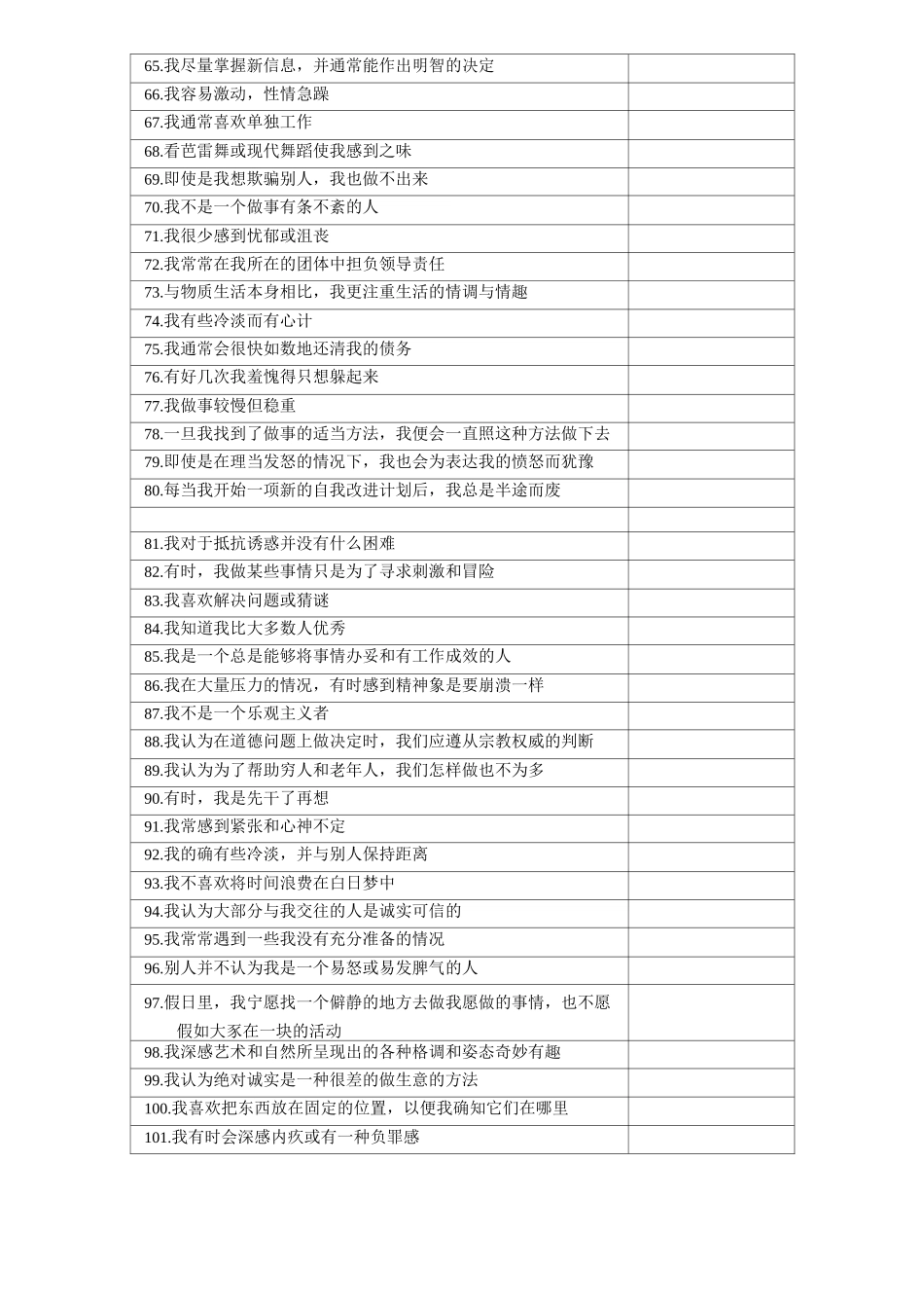 大五人格测验_第3页