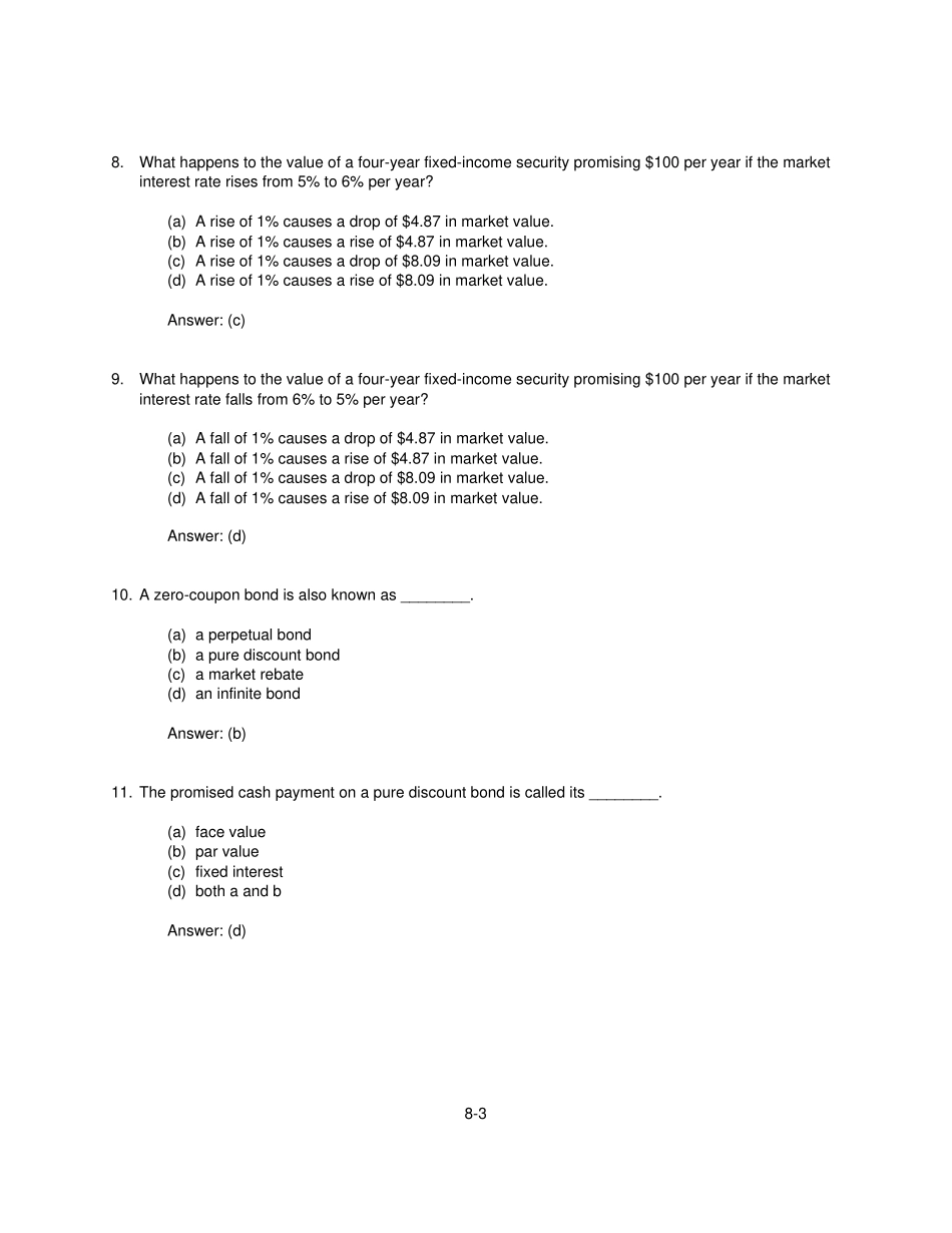 兹维博迪金融学第二版试题库08TB_第3页