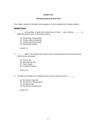 兹维博迪金融学第二版试题库4TB