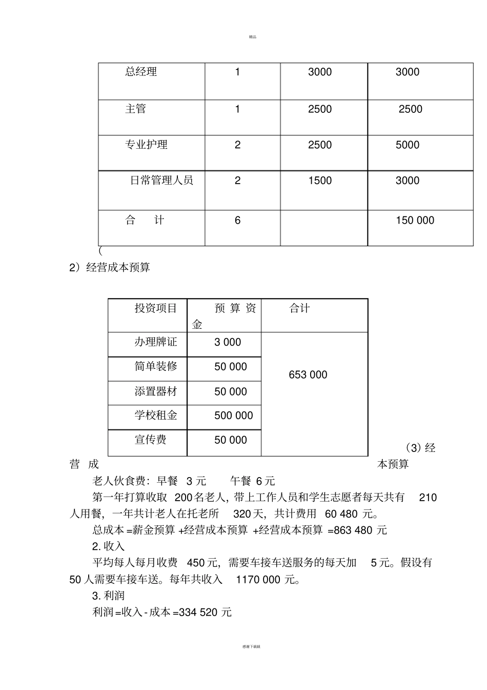养老院创业计划书_第3页